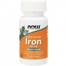 NOW Железо Iron Ferrochel(r) 36 мг веганские капсулы №30 (НАУ)